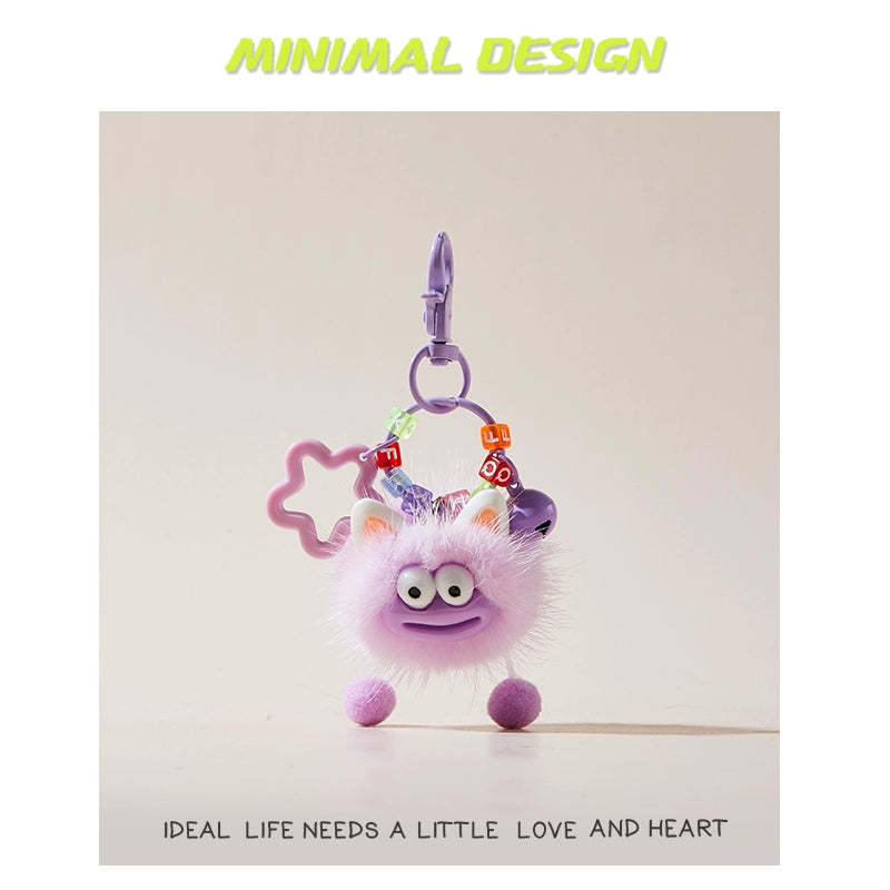 MINIMAL❤️ Chaos Ambassador | Mink Fur Sausage-Lips Ugly-Cute Fluff Ball Charm
