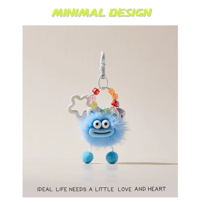 MINIMAL❤️ Chaos Ambassador | Mink Fur Sausage-Lips Ugly-Cute Fluff Ball Charm
