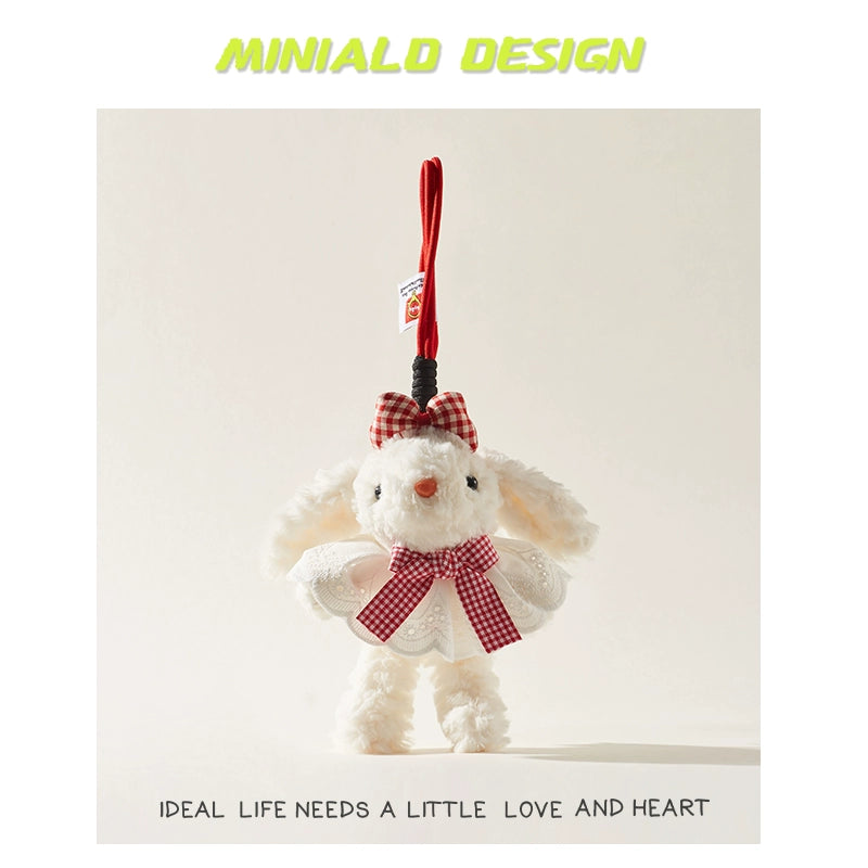 MINIALD❤️ MARO Heart-Rabbit | Removable Pink Outfit Plush Charm