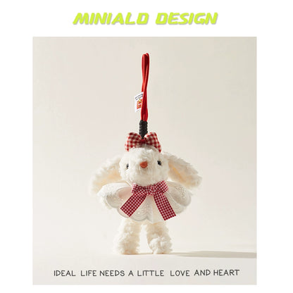 MINIALD❤️ MARO Heart-Rabbit | Removable Pink Outfit Plush Charm