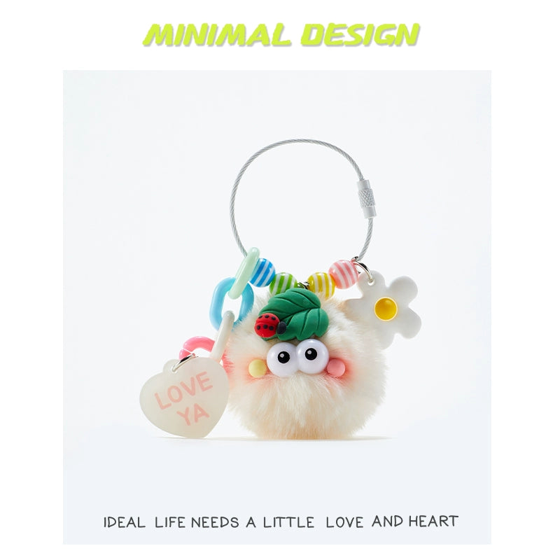 MINIMAL❤️ Midnight Cuties | Blushing Soot Sprites + Polka-Dot Ladybug Plush Charm Set