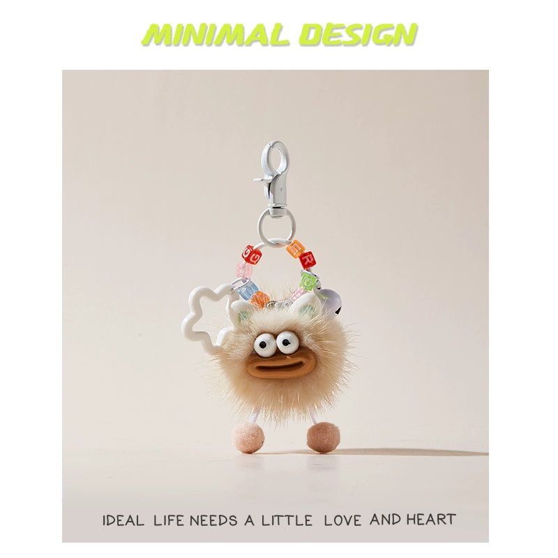 MINIMAL❤️ Chaos Ambassador | Mink Fur Sausage-Lips Ugly-Cute Fluff Ball Charm