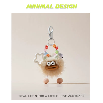 MINIMAL❤️ Chaos Ambassador | Mink Fur Sausage-Lips Ugly-Cute Fluff Ball Charm