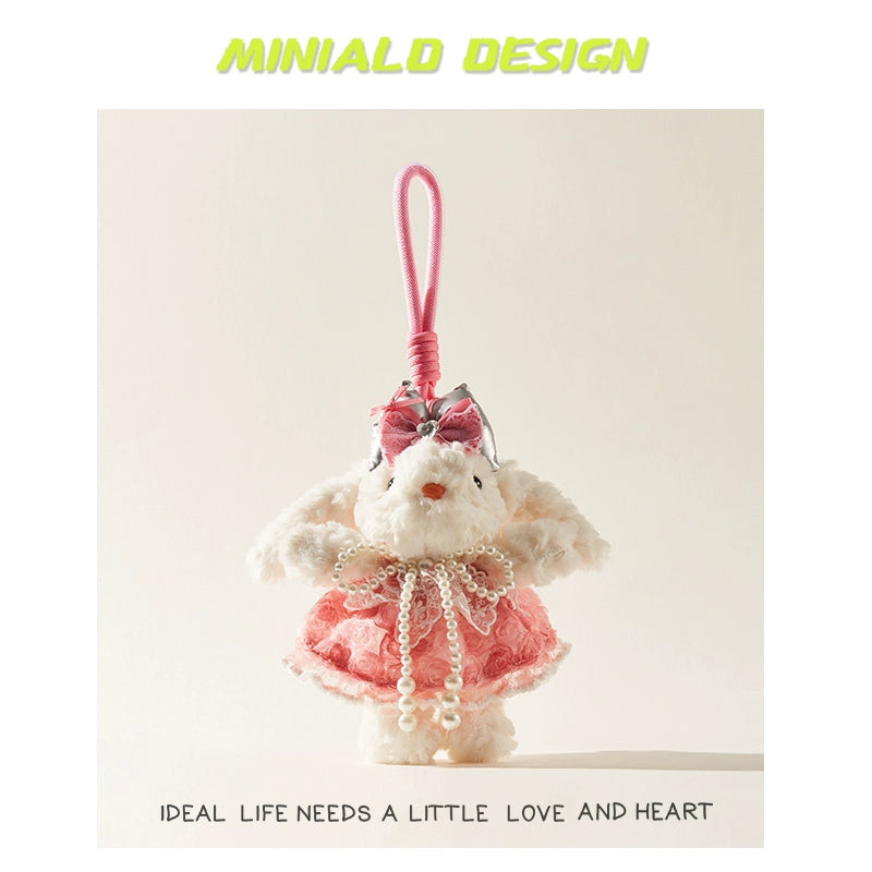 MINIALD❤️ MARO Heart-Rabbit | Removable Pink Outfit Plush Charm