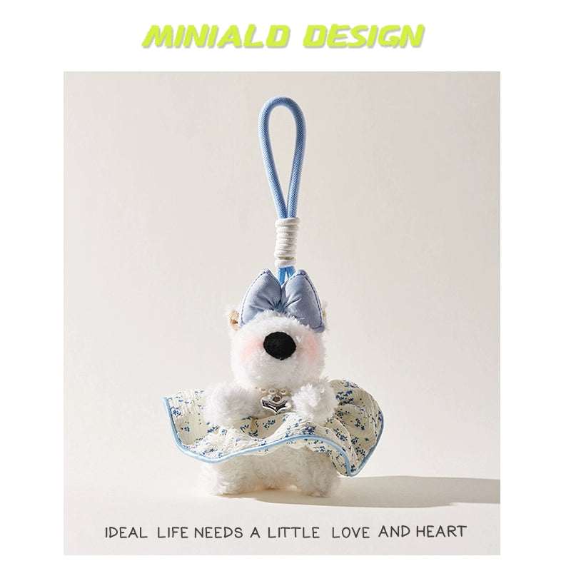 MINIALD❤️ Ruff Romance | Detachable-Skirt Westie Plush Charm