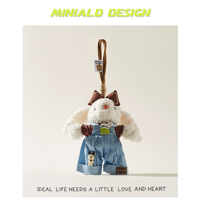 MINIALD❤️ MARO Heart-Rabbit | Removable Pink Outfit Plush Charm