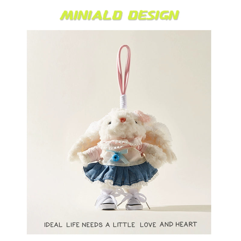 MINIALD❤️ MARO Heart-Rabbit | Removable Pink Outfit Plush Charm