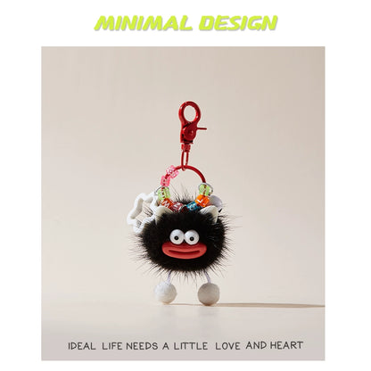 MINIMAL❤️ Chaos Ambassador | Mink Fur Sausage-Lips Ugly-Cute Fluff Ball Charm