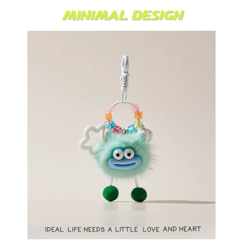 MINIMAL❤️ Chaos Ambassador | Mink Fur Sausage-Lips Ugly-Cute Fluff Ball Charm