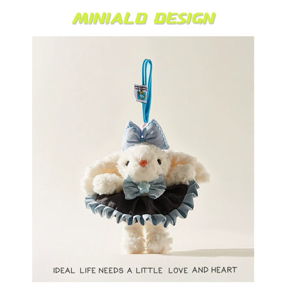 MINIALD❤️ MARO Heart-Rabbit | Removable Pink Outfit Plush Charm