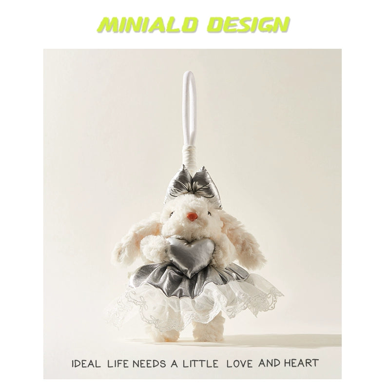 MINIALD❤️ MARO Heart-Rabbit | Removable Pink Outfit Plush Charm
