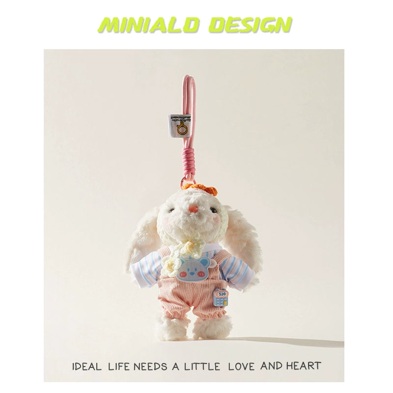 MINIALD❤️ MARO Heart-Rabbit | Removable Pink Outfit Plush Charm
