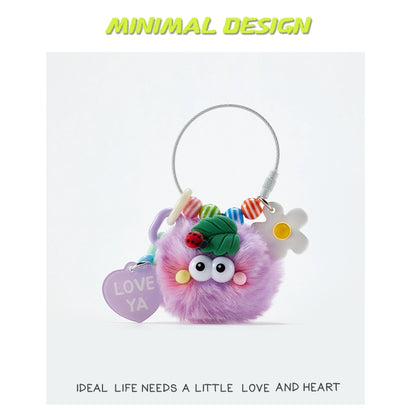 MINIMAL❤️ Midnight Cuties | Blushing Soot Sprites + Polka-Dot Ladybug Plush Charm Set