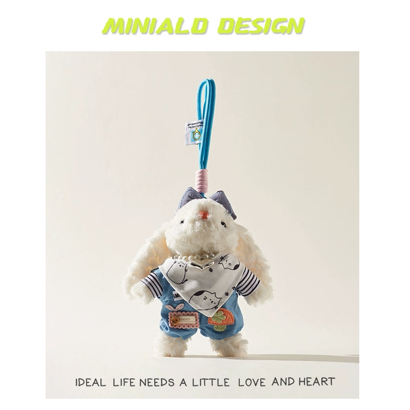 MINIALD❤️ MARO Heart-Rabbit | Removable Pink Outfit Plush Charm