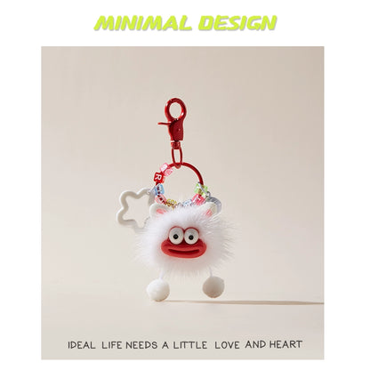 MINIMAL❤️ Chaos Ambassador | Mink Fur Sausage-Lips Ugly-Cute Fluff Ball Charm
