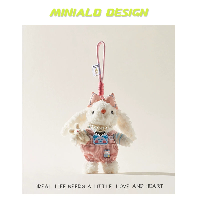 MINIALD❤️ MARO Heart-Rabbit | Removable Pink Outfit Plush Charm