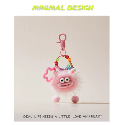MINIMAL❤️ Chaos Ambassador | Mink Fur Sausage-Lips Ugly-Cute Fluff Ball Charm